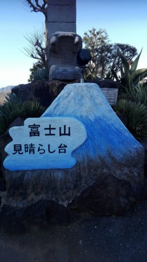 伊豆シャボテン動物公園の富士山見晴らし台