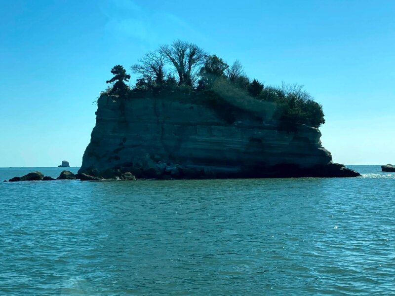松島島巡り観光船『仁王丸』から見えた『水島』