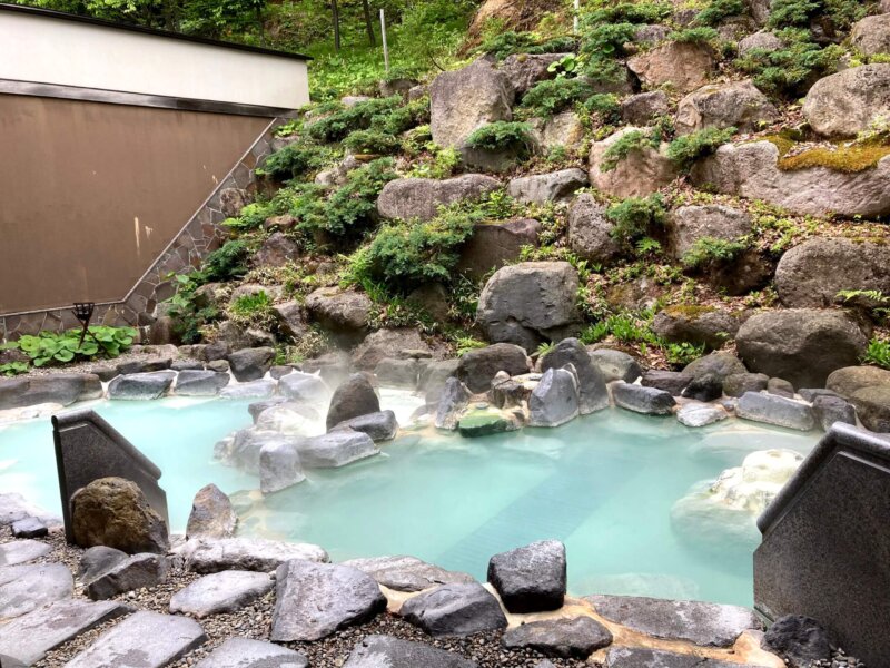 蔵王国際ホテル女湯の露天風呂