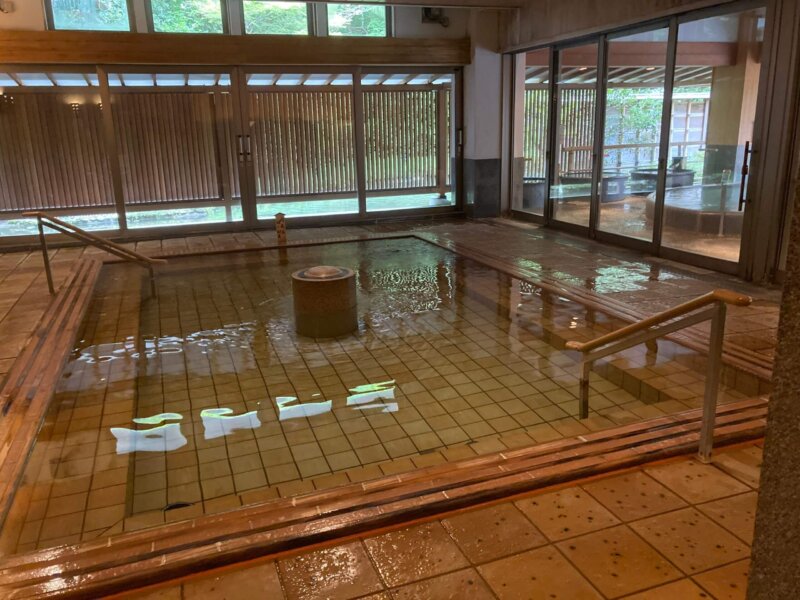 秋保温泉ホテルニュー水戸屋薬師の湯「水心鏡」広い内湯