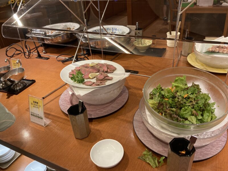 松島センチュリーホテル夕食　ハーフバイキング