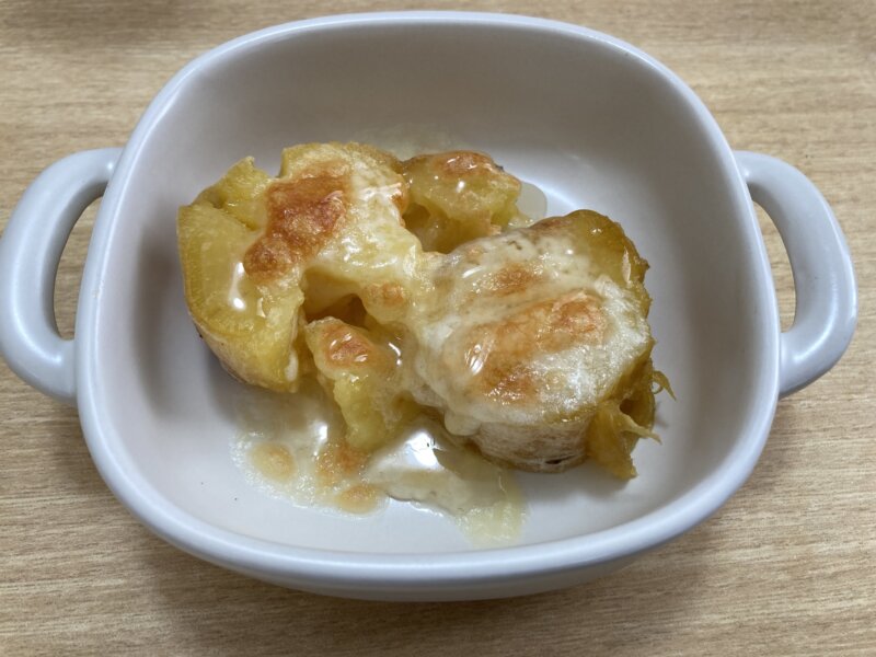 『MEGA ドン・キホーテ』仙台台原店で購入した焼き芋で作った『ハニーチーズ焼き芋』