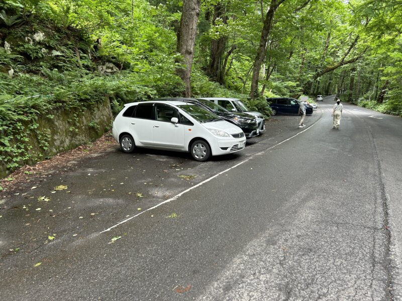 奥入瀬渓流『銚子大滝』の駐車場