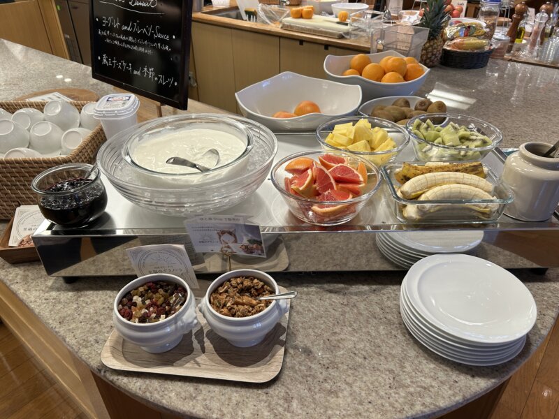 「蔵王の森」がつくる美と健康の温泉宿　ゆと森倶楽部　朝食のデザート