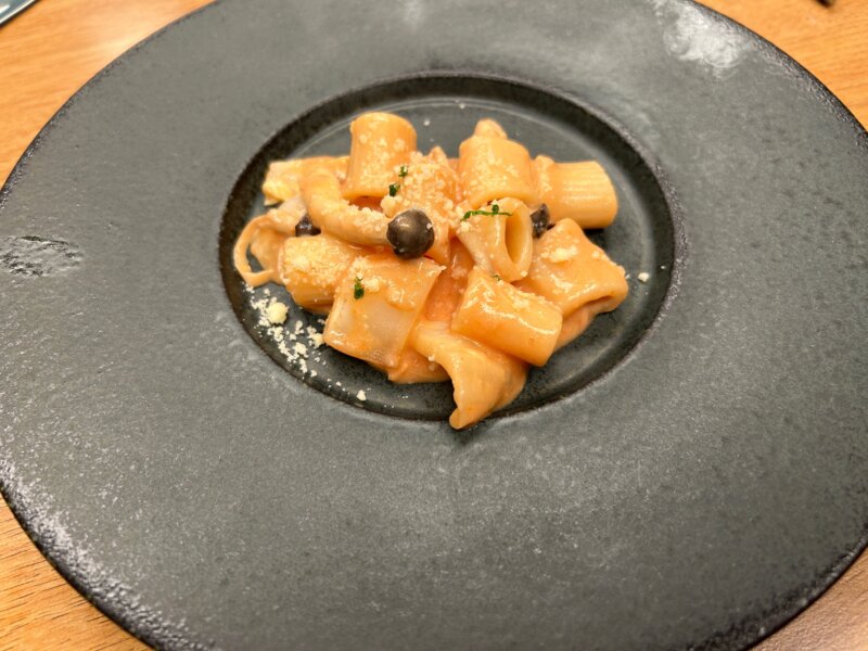 「蔵王の森」がつくる美と健康の温泉宿　ゆと森倶楽部　朝食のパスタ