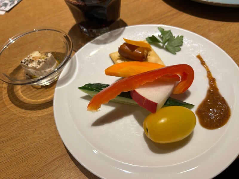 「蔵王の森」がつくる美と健康の温泉宿 ゆと森倶楽部 夕食の豆腐と季節の野菜