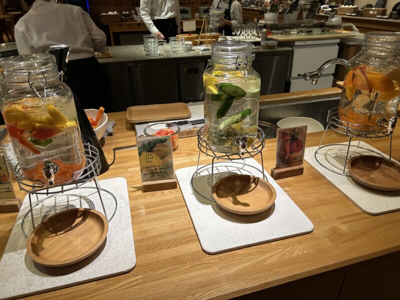 「蔵王の森」がつくる美と健康の温泉宿 ゆと森倶楽部 夕食のデトックスウォーター