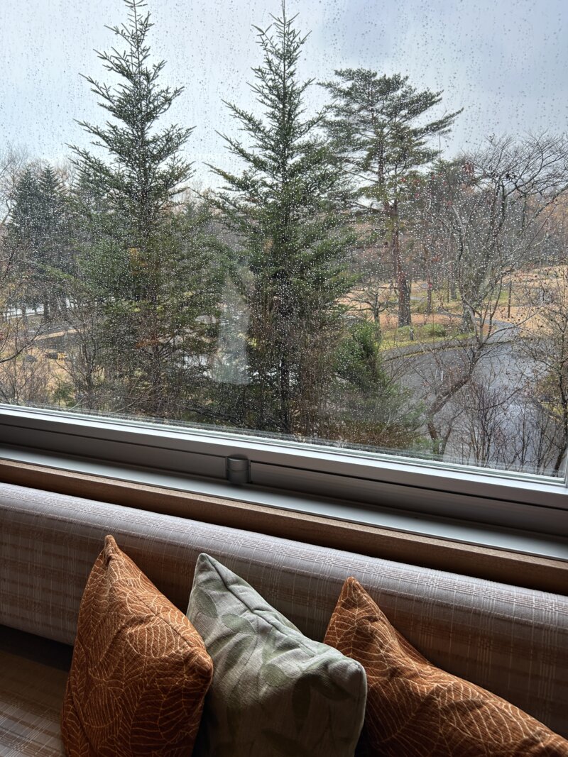 「蔵王の森」がつくる美と健康の温泉宿　ゆと森倶楽部　さくらトリプルの部屋からの眺め