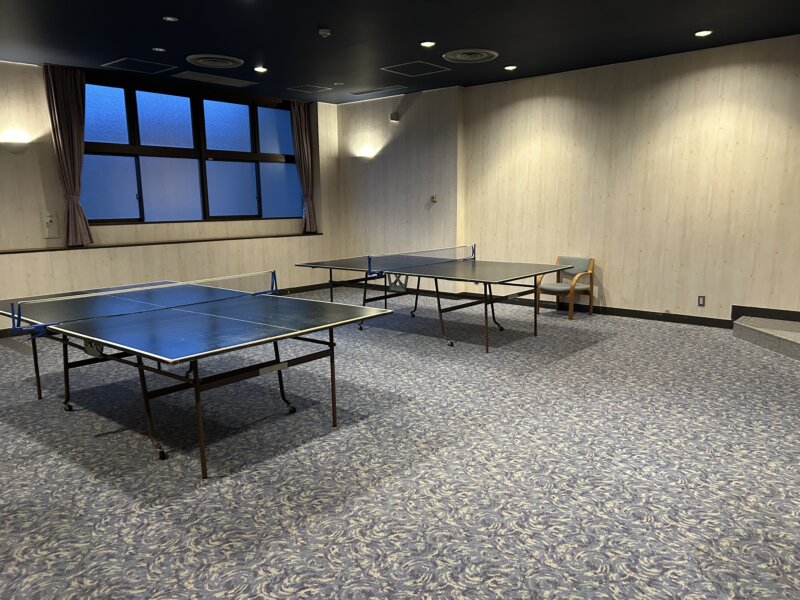 「蔵王の森」がつくる美と健康の温泉宿　ゆと森倶楽部　卓球ルーム